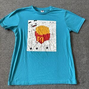 Authentic McDonald’s XL Collector's Cup Edition Crew 2024 Employee T Shirt Blue